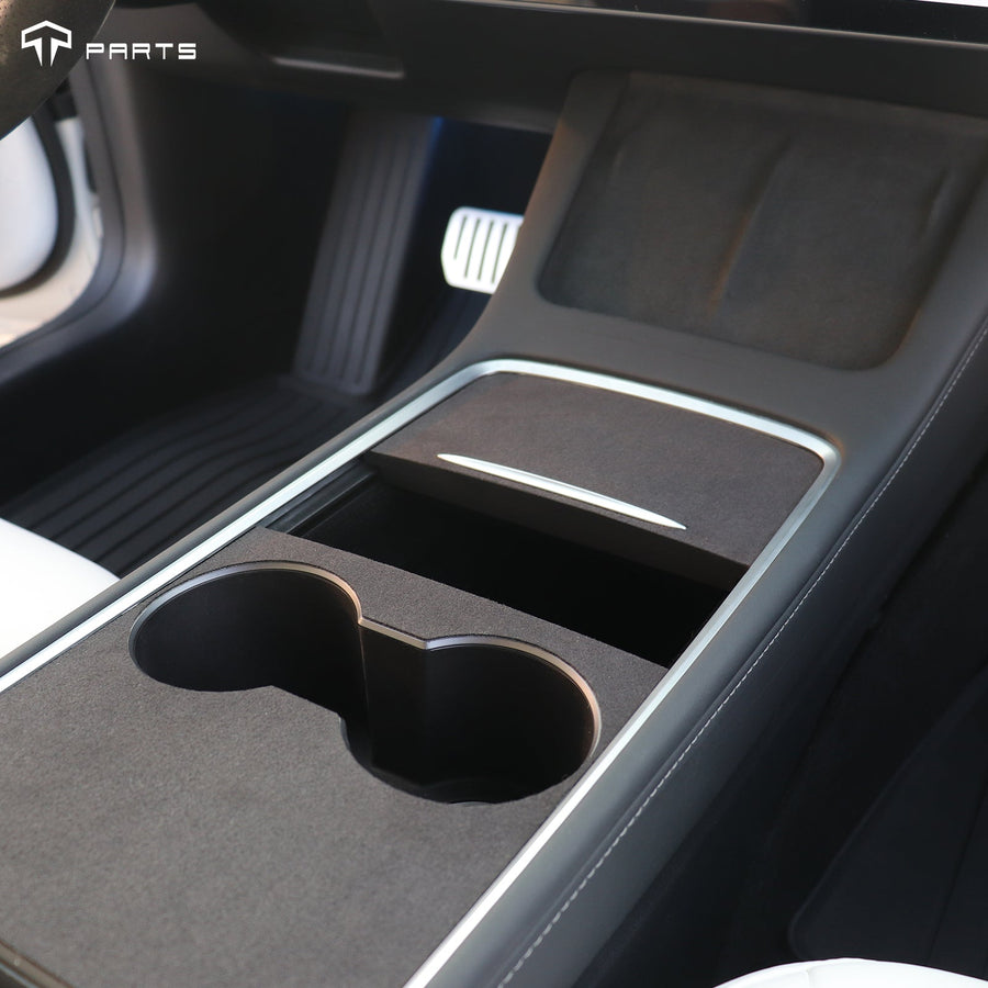 TPARTS Model 3/Y/Highland/Juniper Suede Centre Console Cover