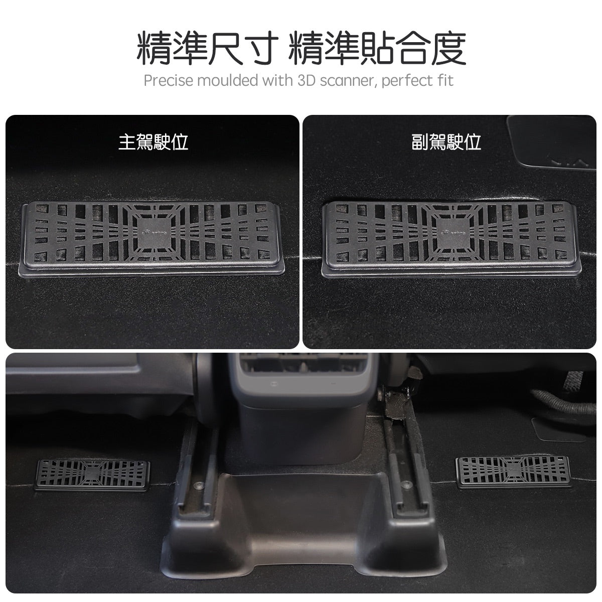 TPARTS Model 3/Y/Highland/Juniper Under-Seat Air Vent Protective Cover