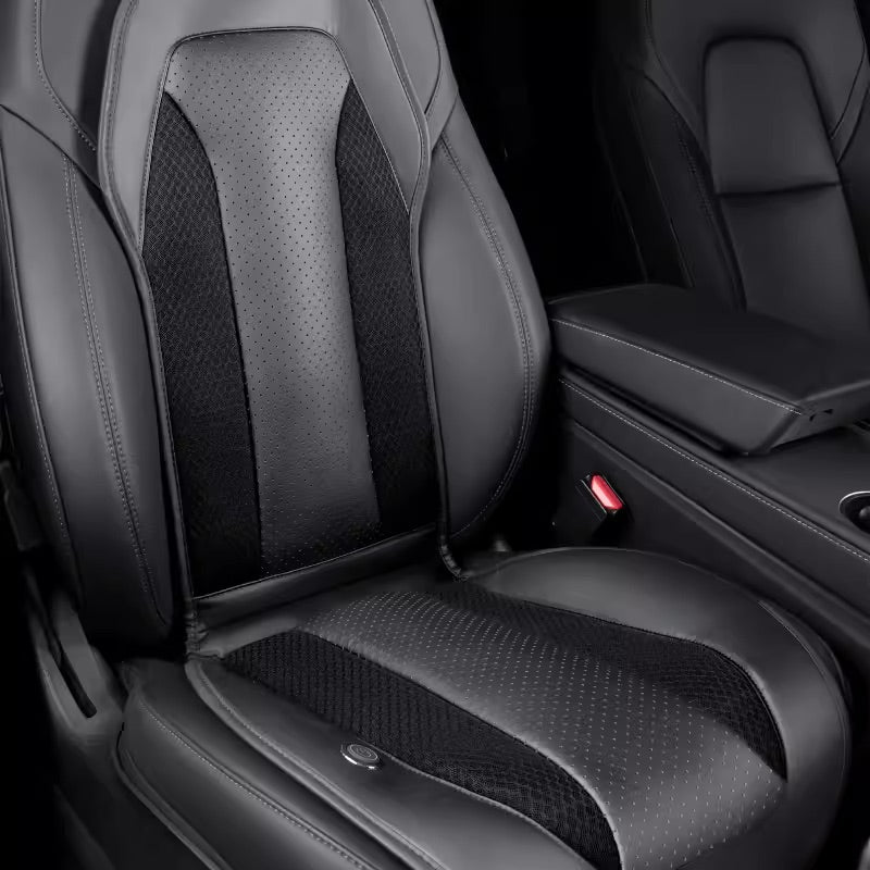 HaloBLk Universal Ventilated Car Seat Cushion – Compatible with Tesla & All Other Vehicle Makes