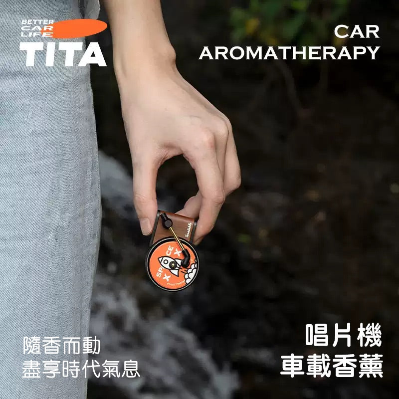 TITA Vinyl Record Car Air Freshener – For Tesla & Non-Tesla Vehicles / Vent Clip Fragrance