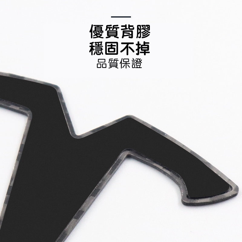 TPARTS Model 3/Y Real Dry Carbon Fibre TESLA Front & Rear Letter Emblems