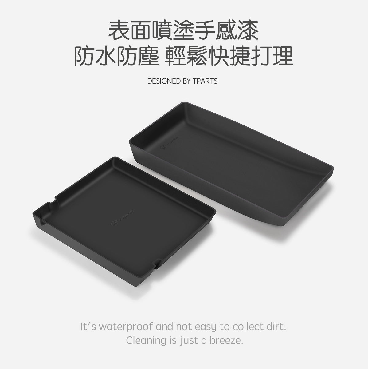 TPARTS Model 3 Highland / Model Y Juniper Centre Console + Armrest Box Silicone Lower Tray Mat