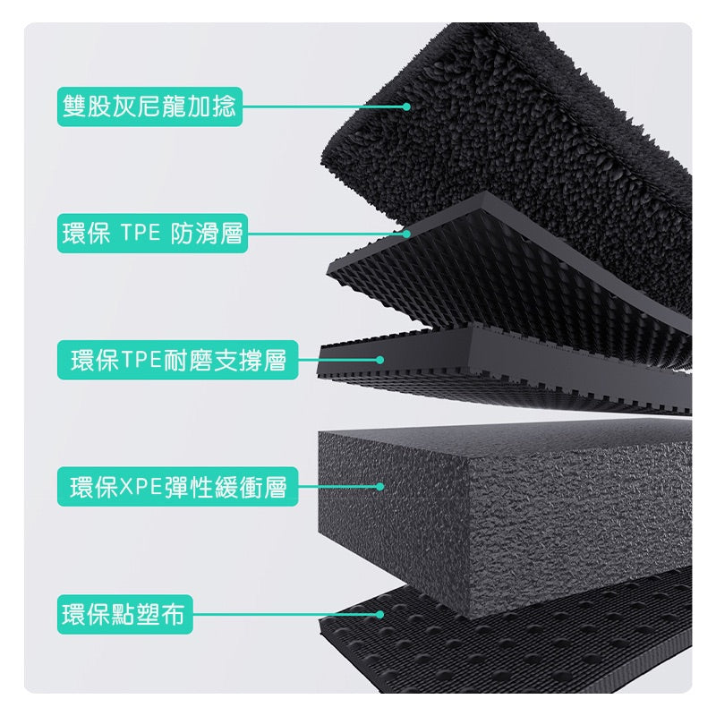 HaloBLk Model Y Epic Dual-Layer Floor Mats