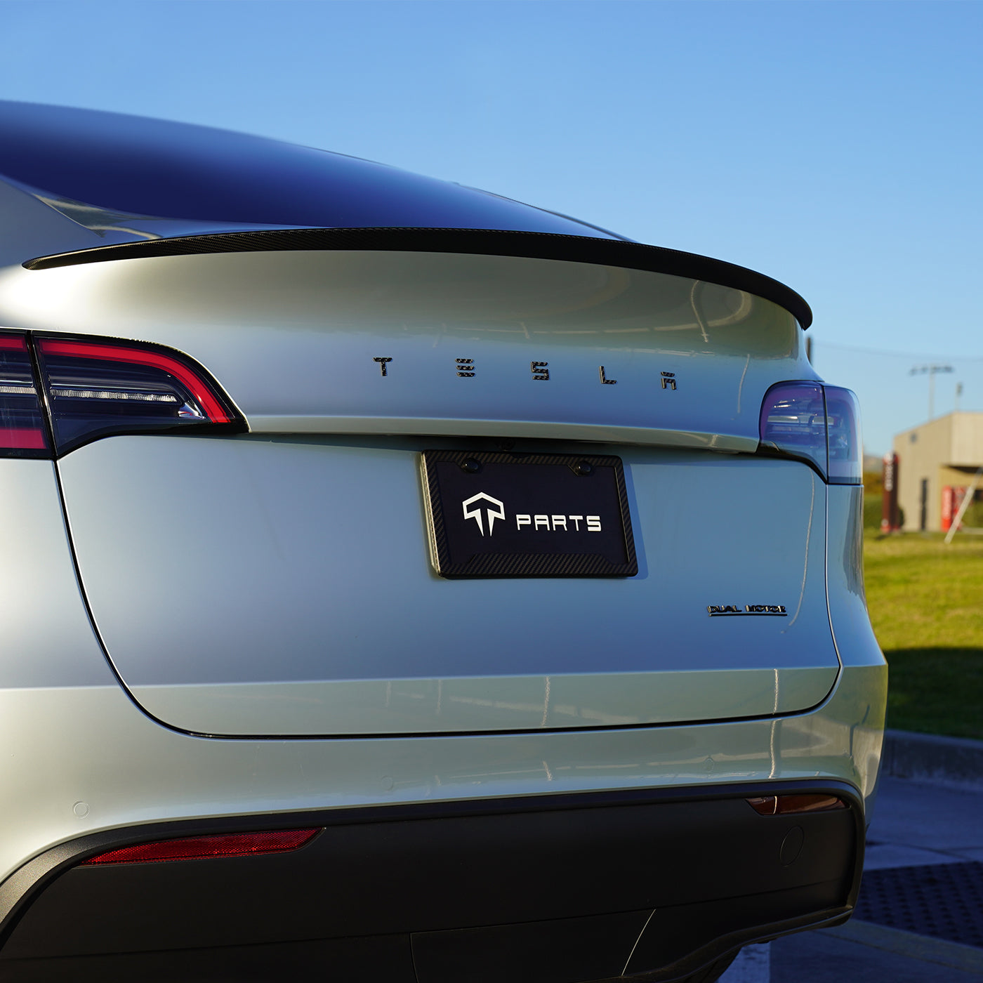 TPARTS Model 3/Y Real Dry Carbon Fibre TESLA Front & Rear Letter Emblems