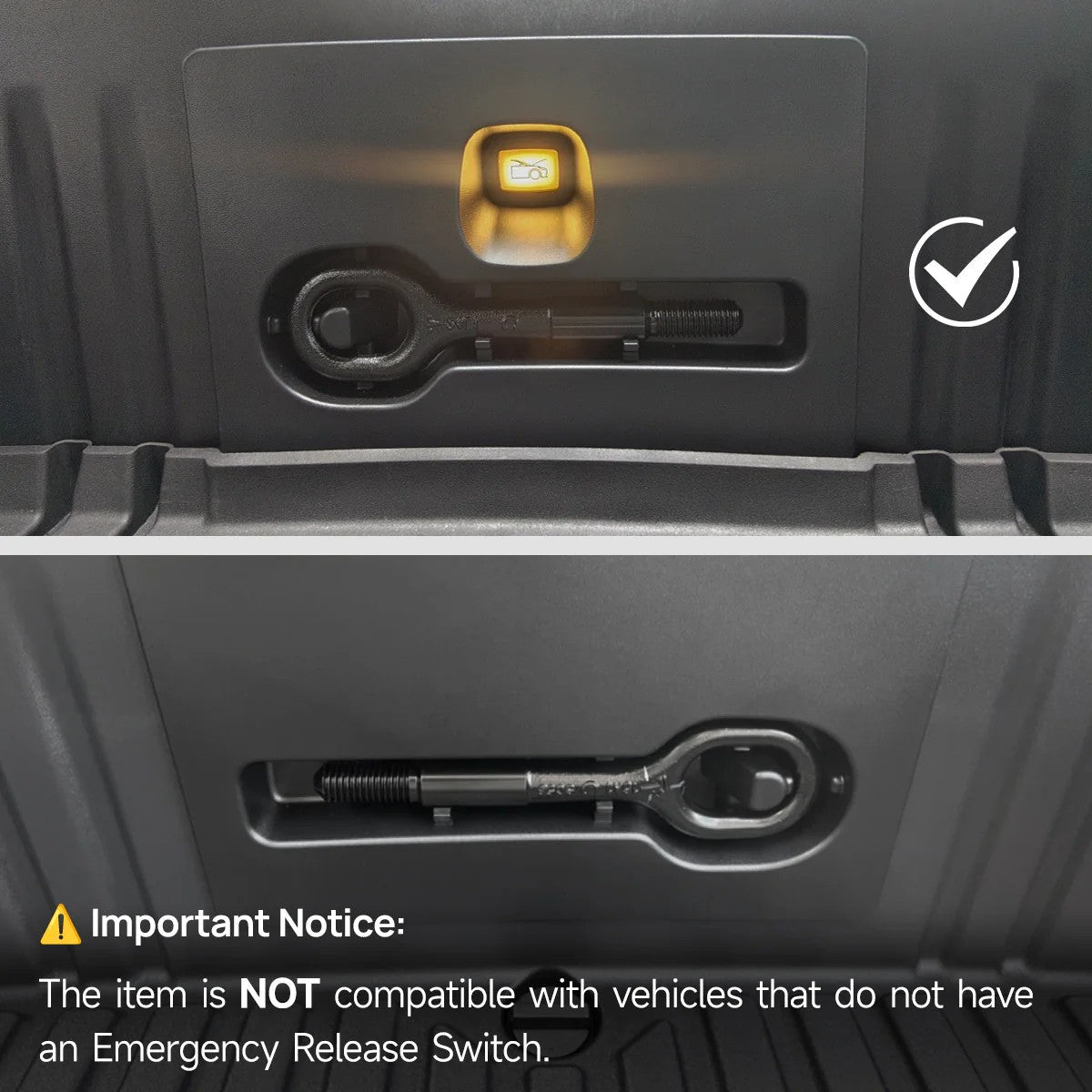TPARTS Smart Sensor Front & Rear Boot Dual-Colour Ambient Lighting for Model Y 2021–2024 / Juniper Model Y Built Before November 2025