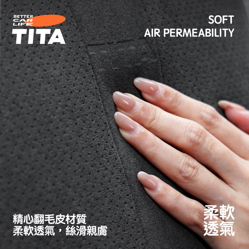 TITA Wow/Rest – Universal Fit Dual-Adjustable Headrest & Contoured Lumbar Pillow