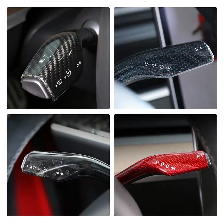 TPARTS Model 3/Y Real Carbon Fibre Stalk Cover