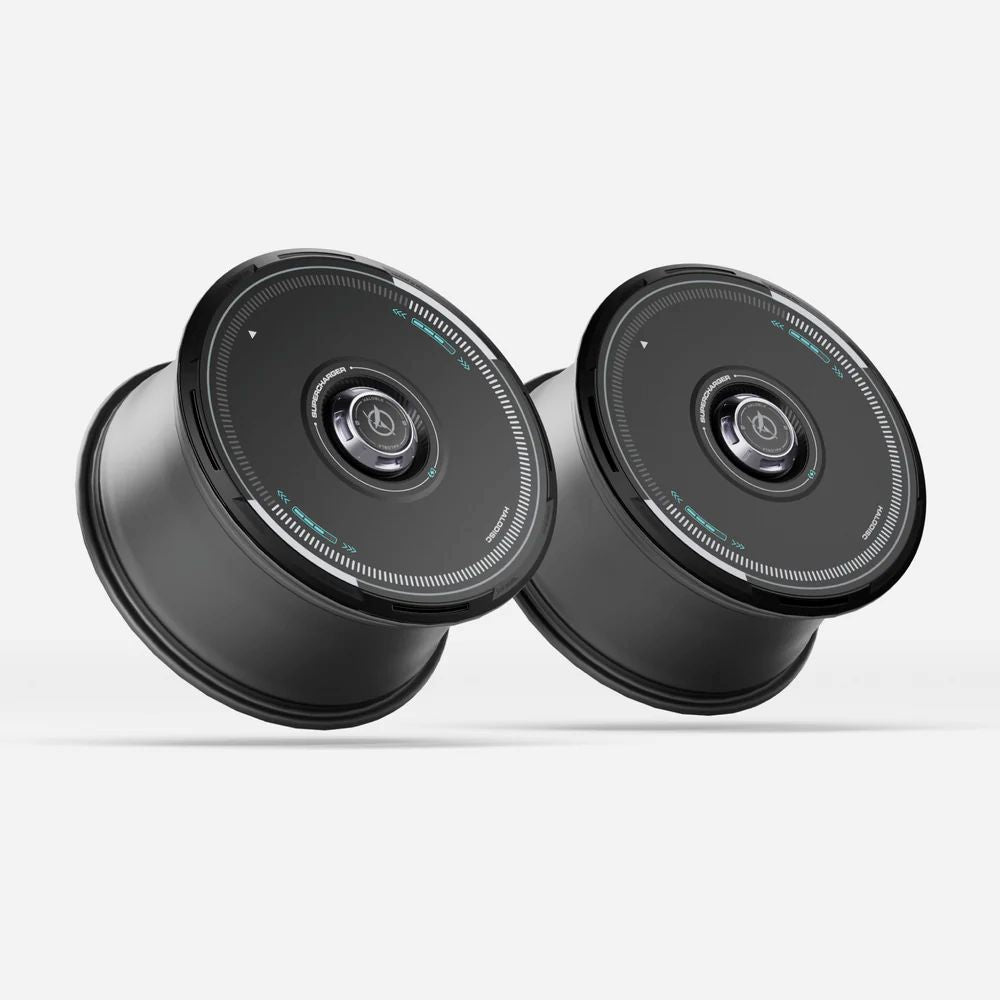 HaloBLk HALODISC 2 Model 3/Y/S/X/Highland/Juniper Wheel Cover Aero Caps 18/19/20/21"