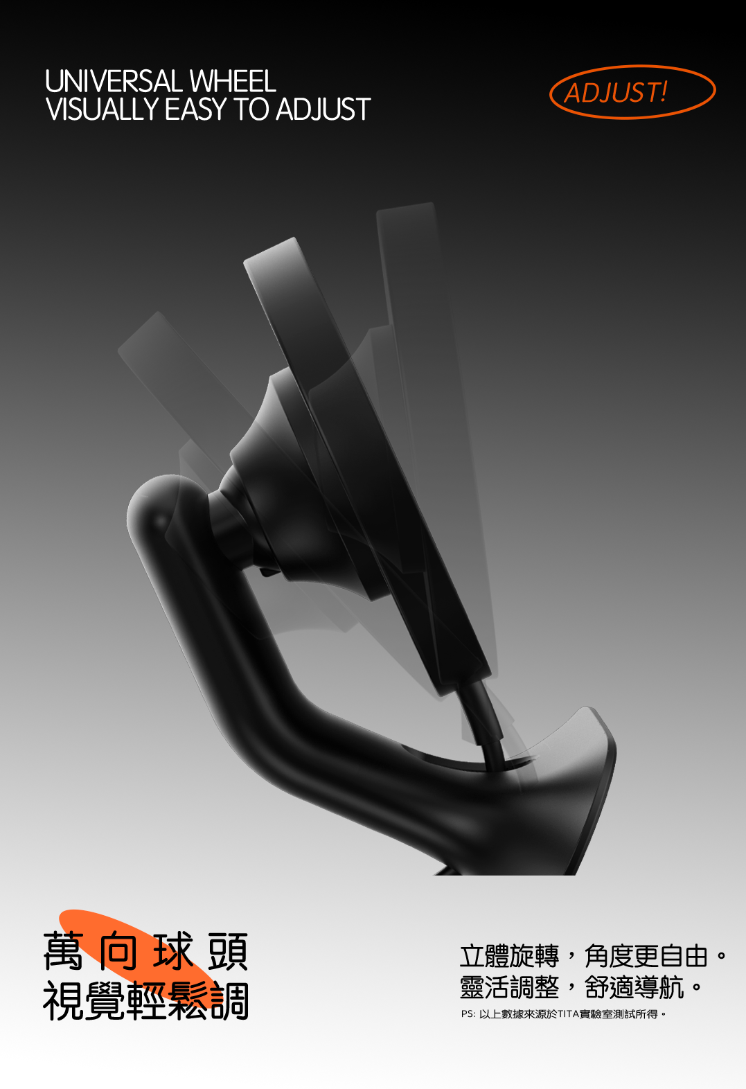 TITA Curve - Model 3/Y Magnetic Wireless Car Phone Mount