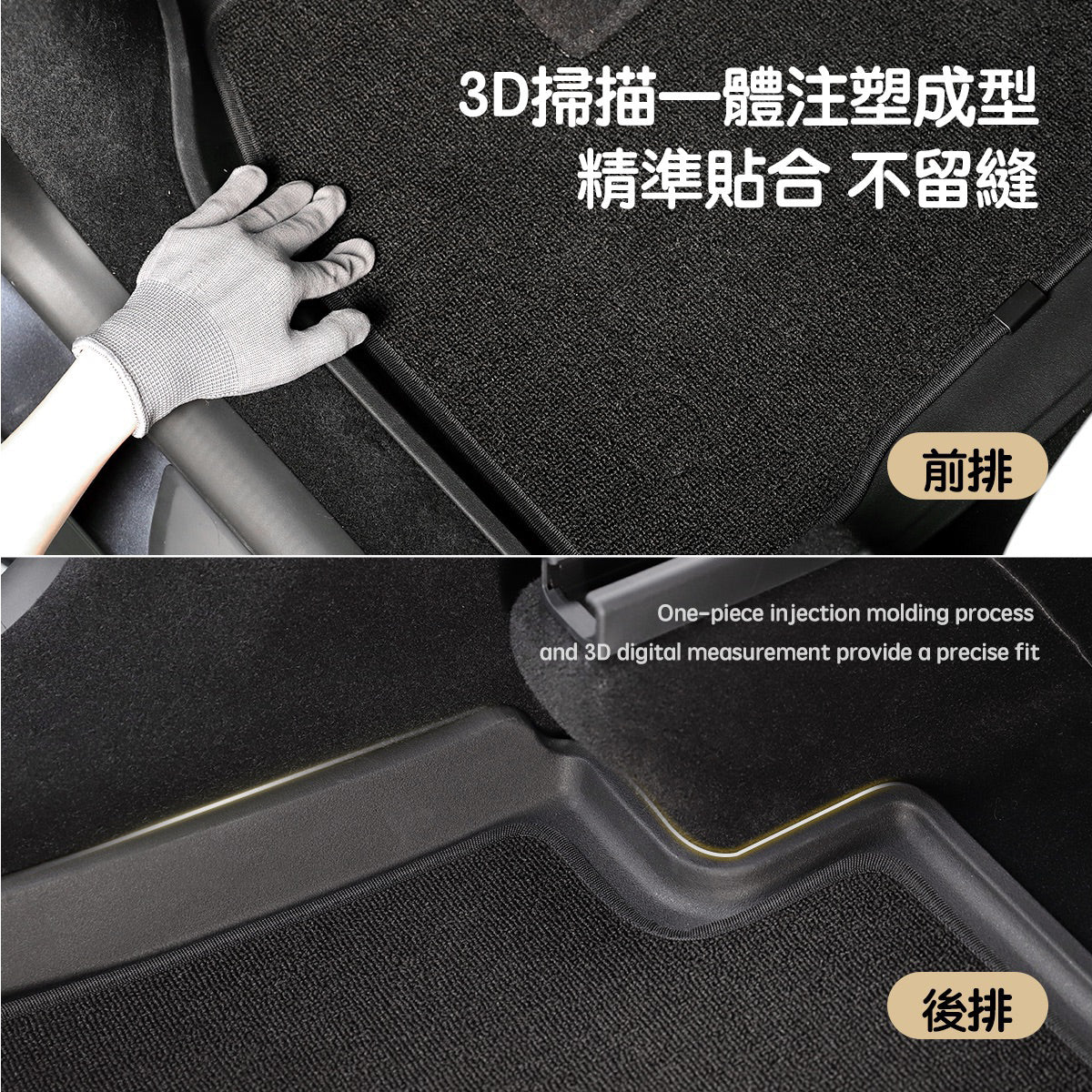 TPARTS Model 3 Highland / Model Y Juniper Double-Layer Floor Mats