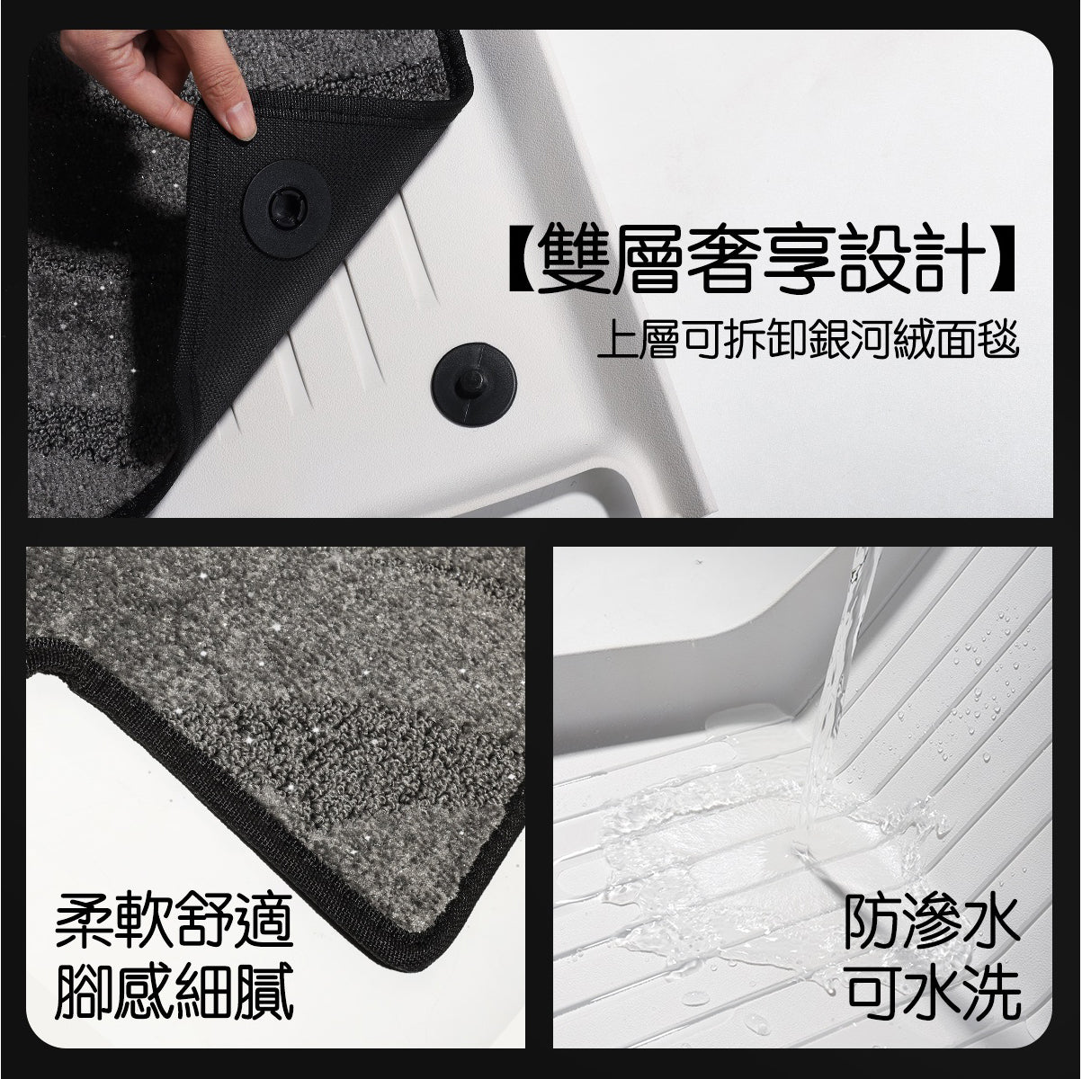 TPARTS Model Y Juniper Galaxy Dream Double-Layer Floor Mats