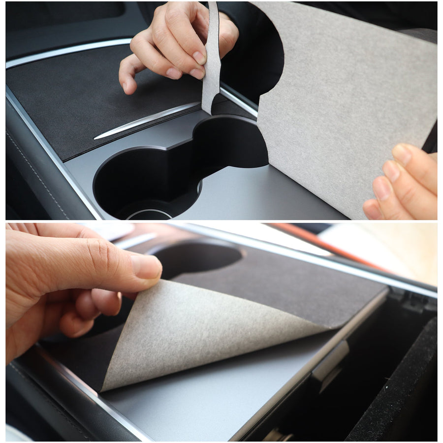 TPARTS Model 3/Y/Highland/Juniper Suede Centre Console Cover