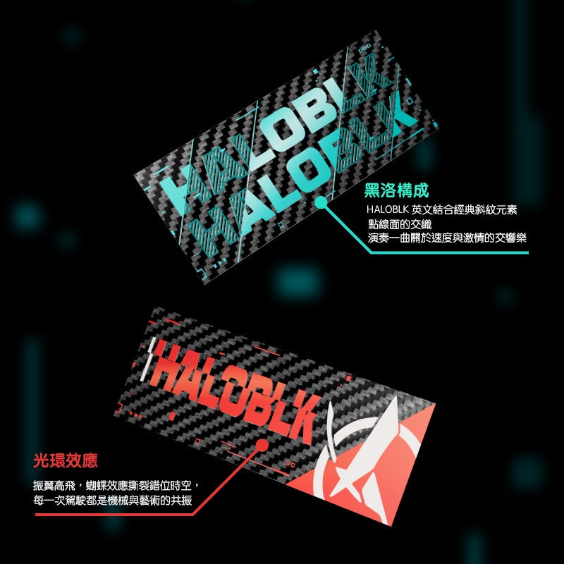 HaloBLk 2025 New Carbon Fibre Rear Badge Sticker