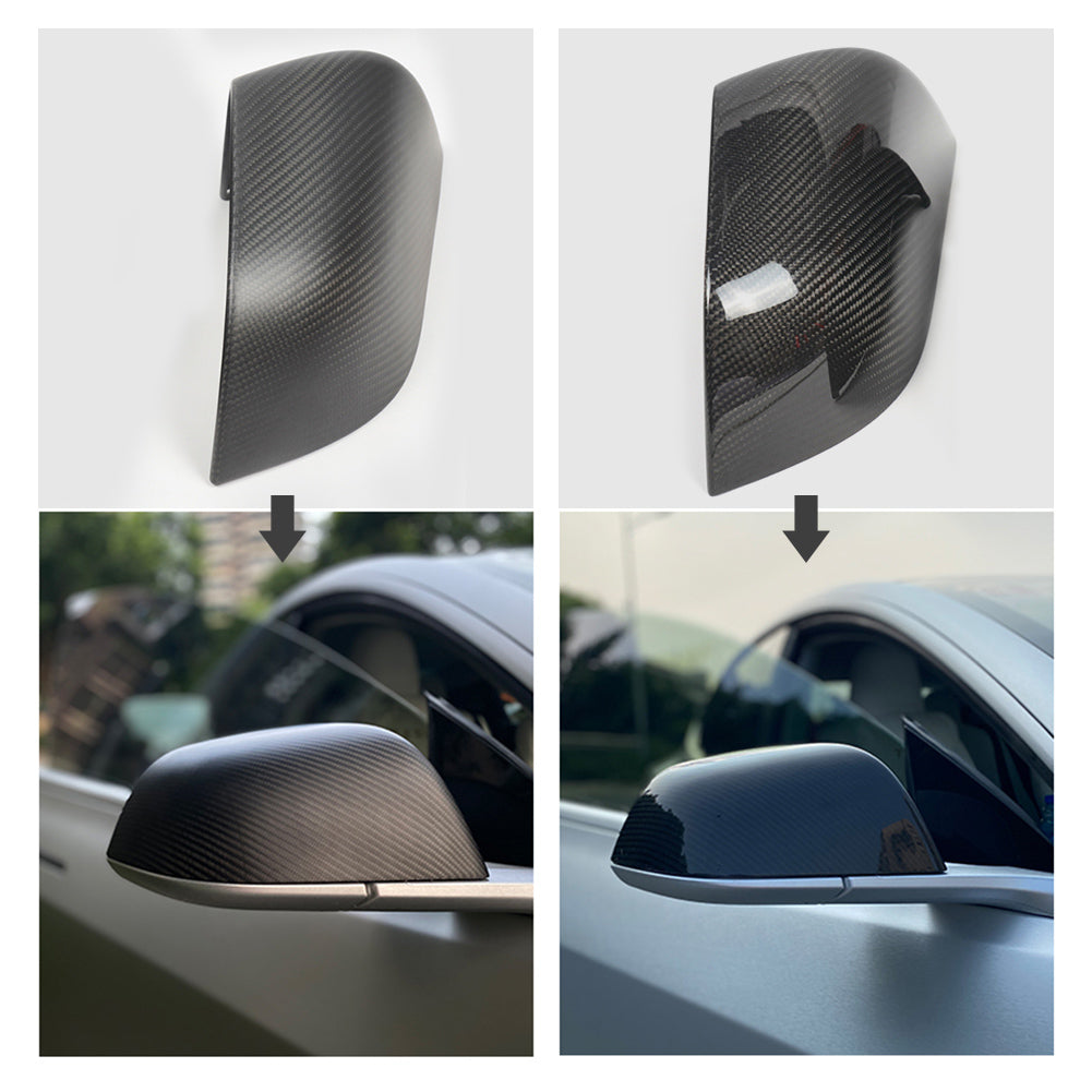 TPARTS Model 3/Y/Highland Real Carbon Fibre Wing Mirror Covers