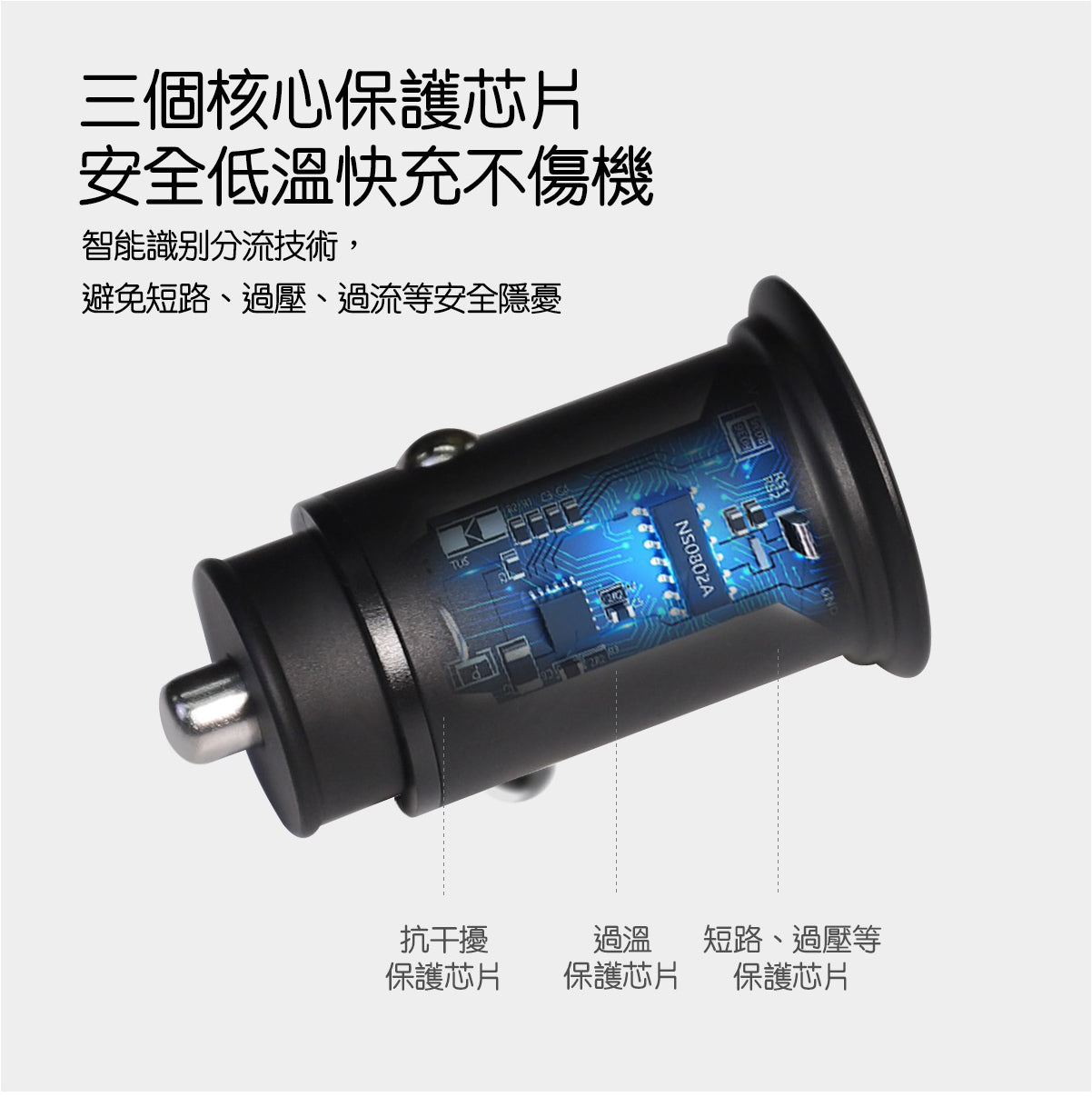 TPARTS Universal Fast-Charge Car Charger