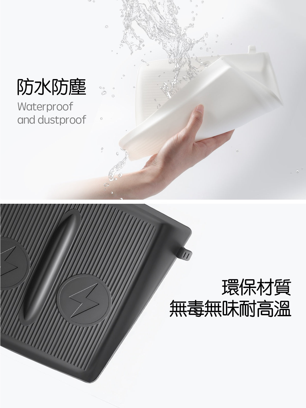 TPARTS Model Y Juniper Centre Console Silicone Charging Pad Dust Cover – Black