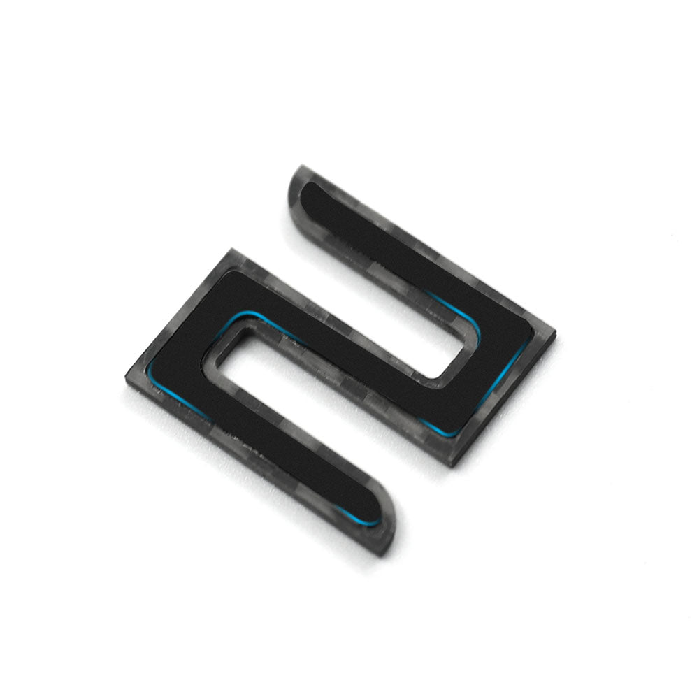 TPARTS Model 3/Y Real Dry Carbon Fibre TESLA Front & Rear Letter Emblems