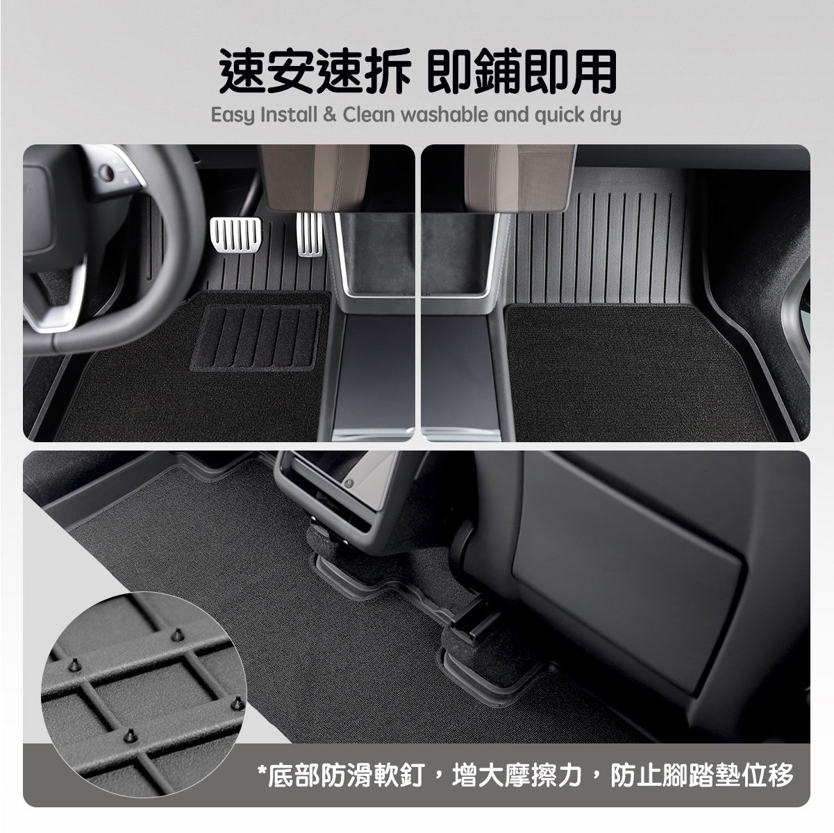 TPARTS Model 3 Highland / Model Y Juniper Double-Layer Floor Mats