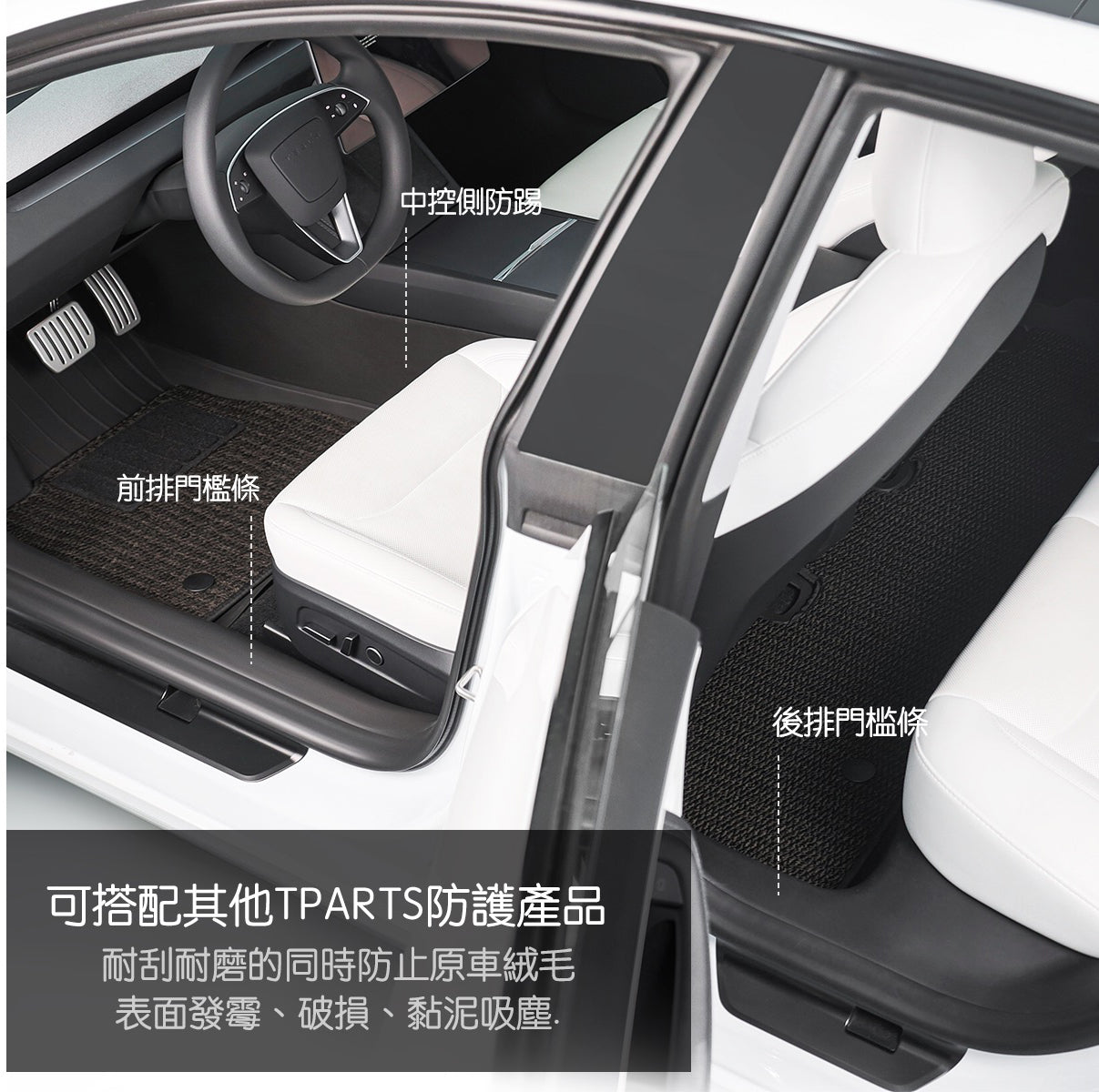 TPARTS Model Y / Highland 3 Centre Console Side Kick Guards