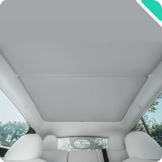 【Summer Special】HaloBLk Model Y Halo Roof Glass Sunshade & Parasol Set