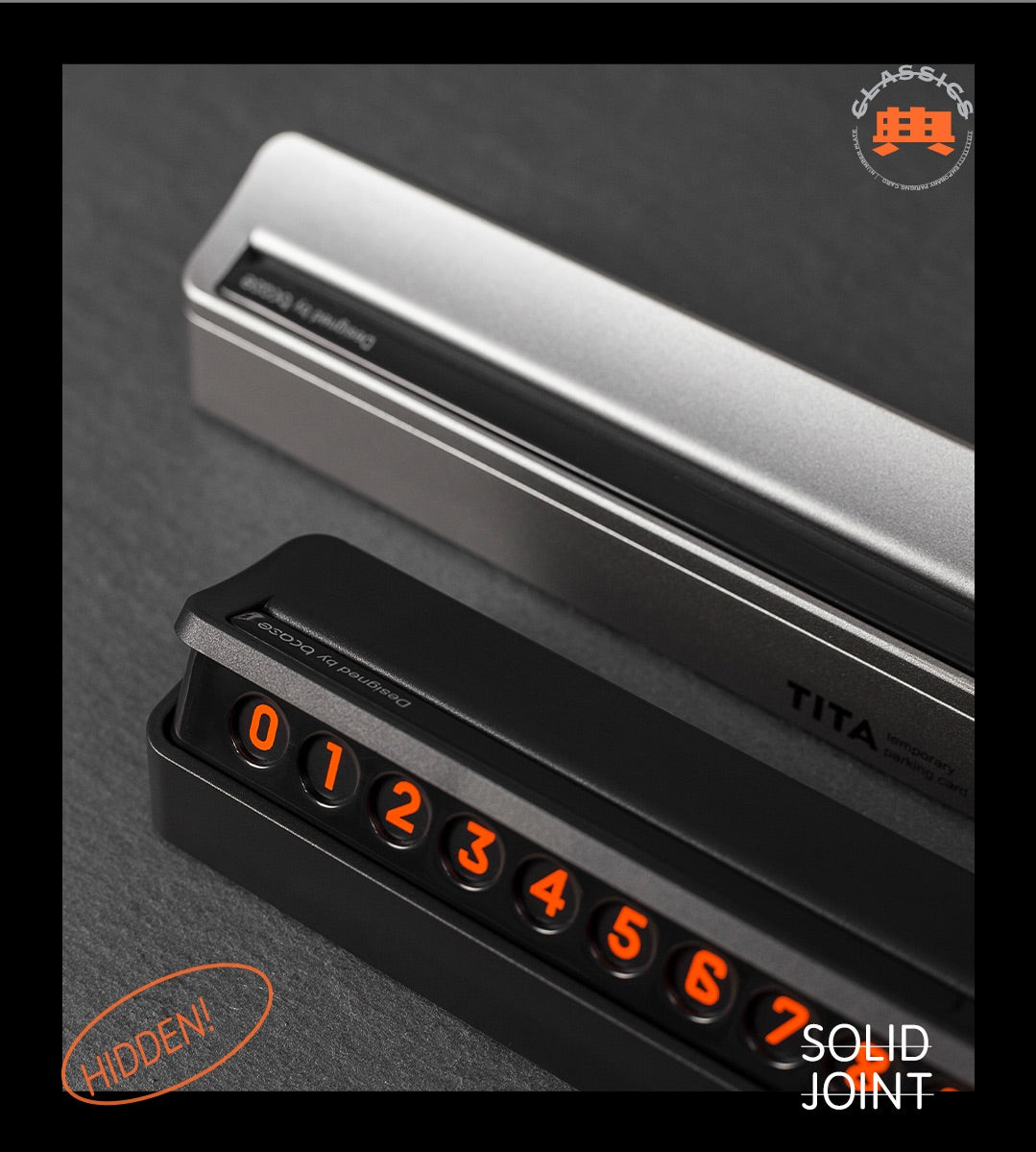 TITA Classic – Hidden Temporary Parking Contact Number Sign for Tesla & Non-Tesla Vehicles